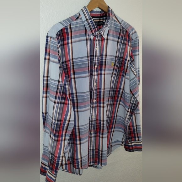 U. S. POLO ASSN. LONG-SLEEVE BUTTON-UP COLLARED SHIRT, SIZE XL, GREAT CONDITION - Picture 3 of 14
